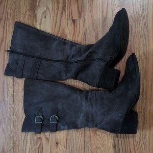 Born tall suede boots
